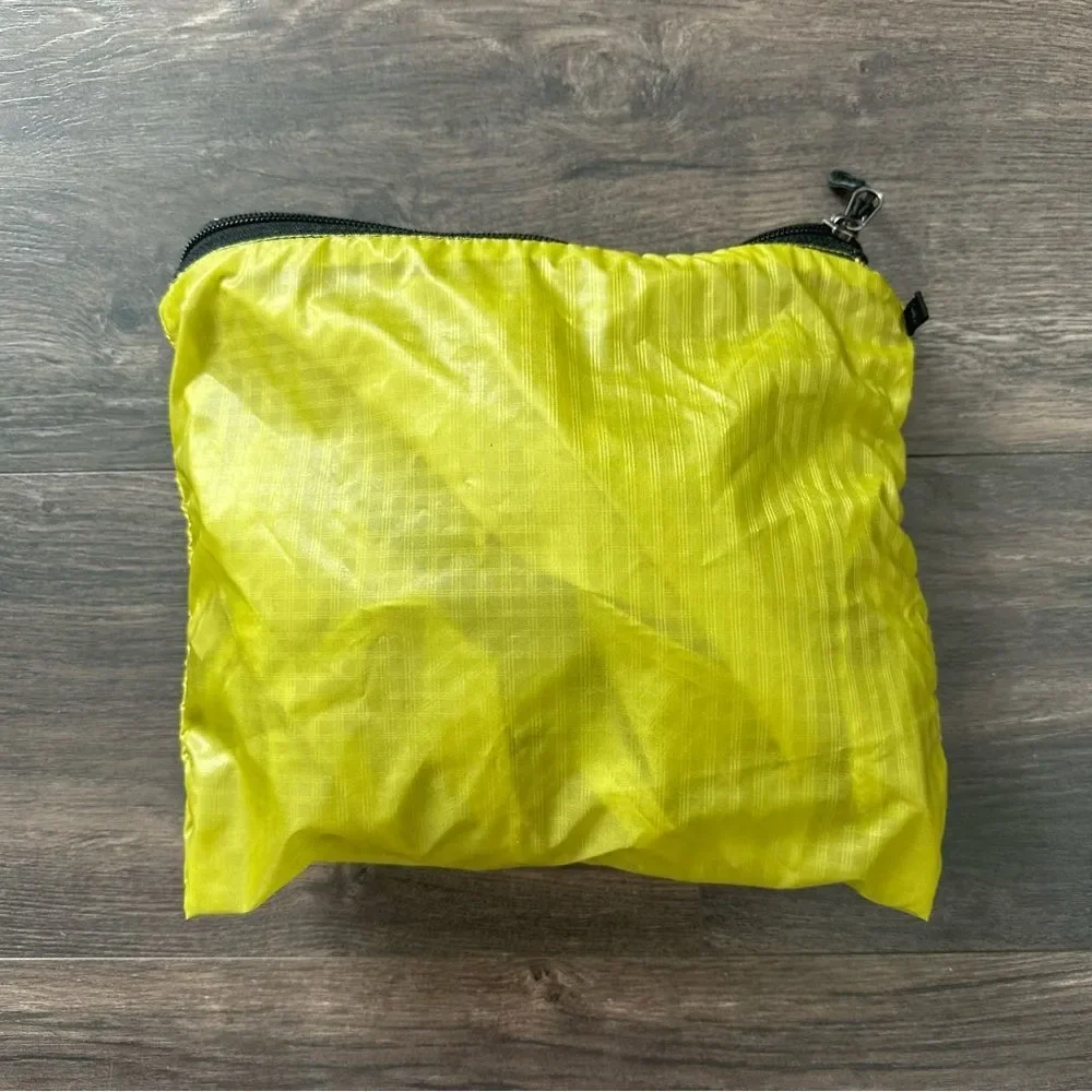 Y2K Vtg Patagonia Lime Green Packable Courier Bag Purse Convertible Tote Strap